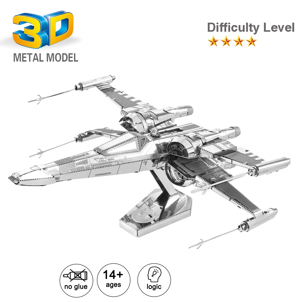 3D Metal Puzzle model kits DIY Laser Cut Puzzles Jigsaw Toy For Children