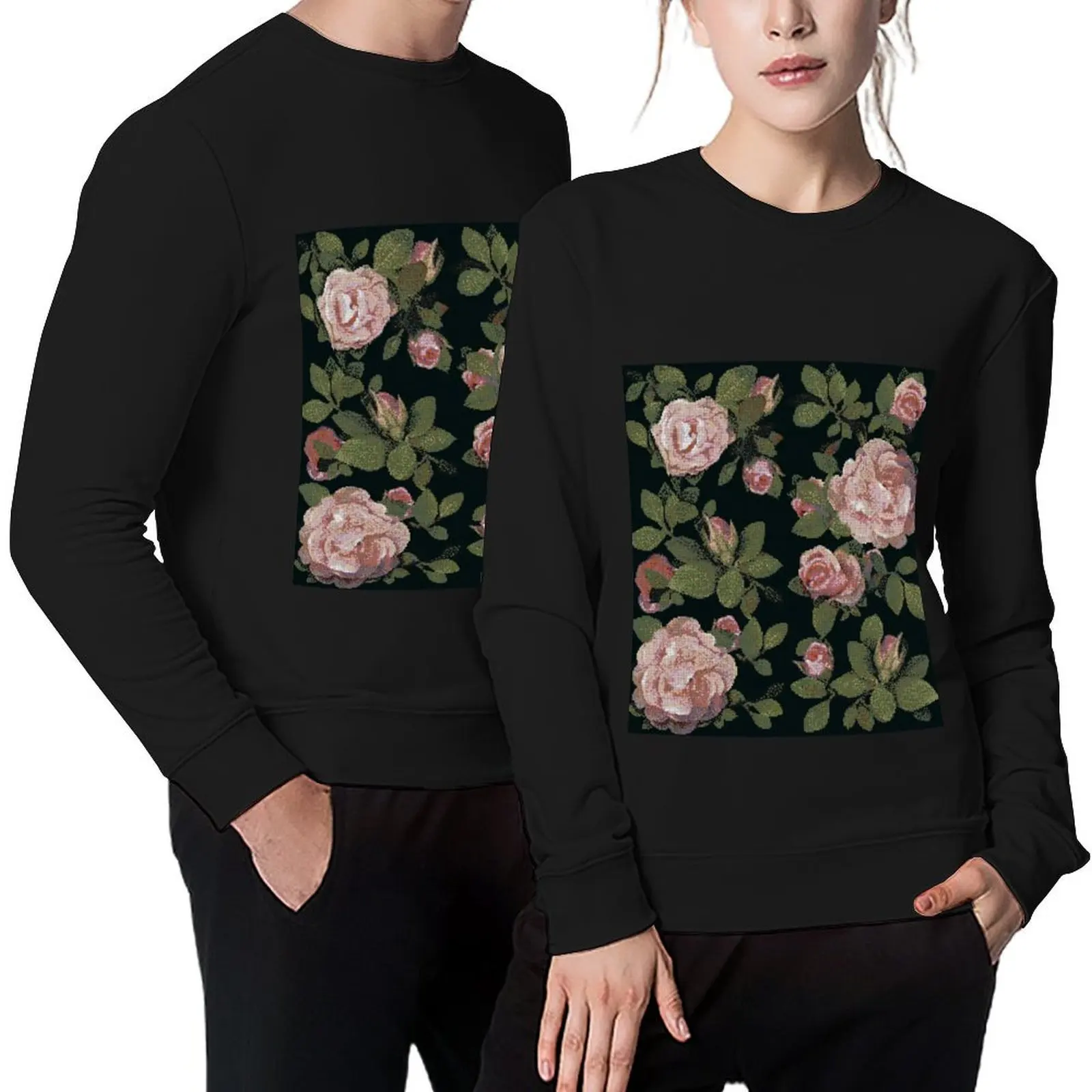 

Roses Pullover anime clothing autumn clothes men wear men's sweat-shirt new sweatshirts