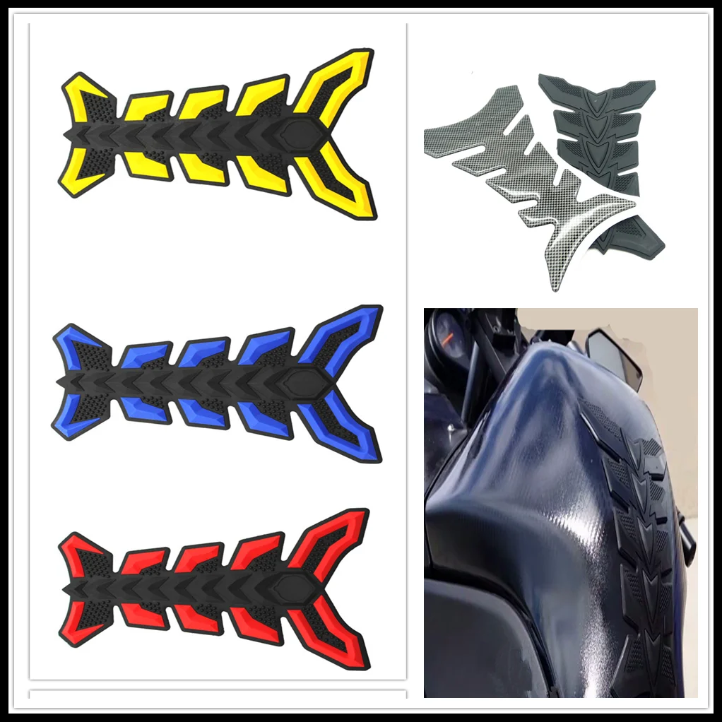 Motorcycle fish Pad Oil Gas Fuel Tank Cover Sticker Decal Protector for YAMAHA MT-03 MT-25 FAZER600  FZ6S FZ6N FZ6R YBR 125