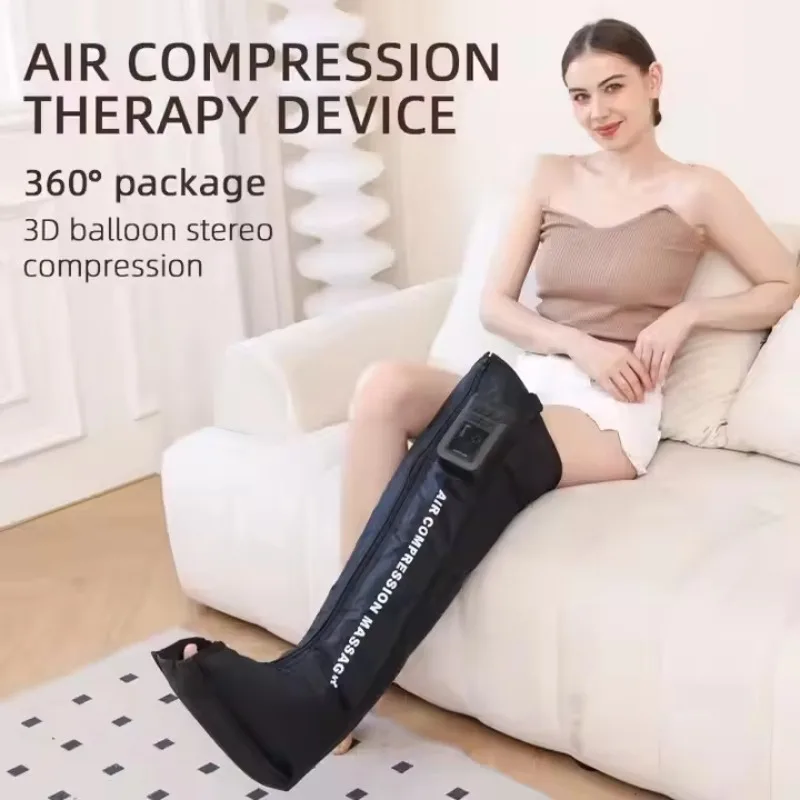 Cordless Legs and Feet Air Massage Therapy Recovery Boots Circulation Air Compression Full Leg Massager Machine