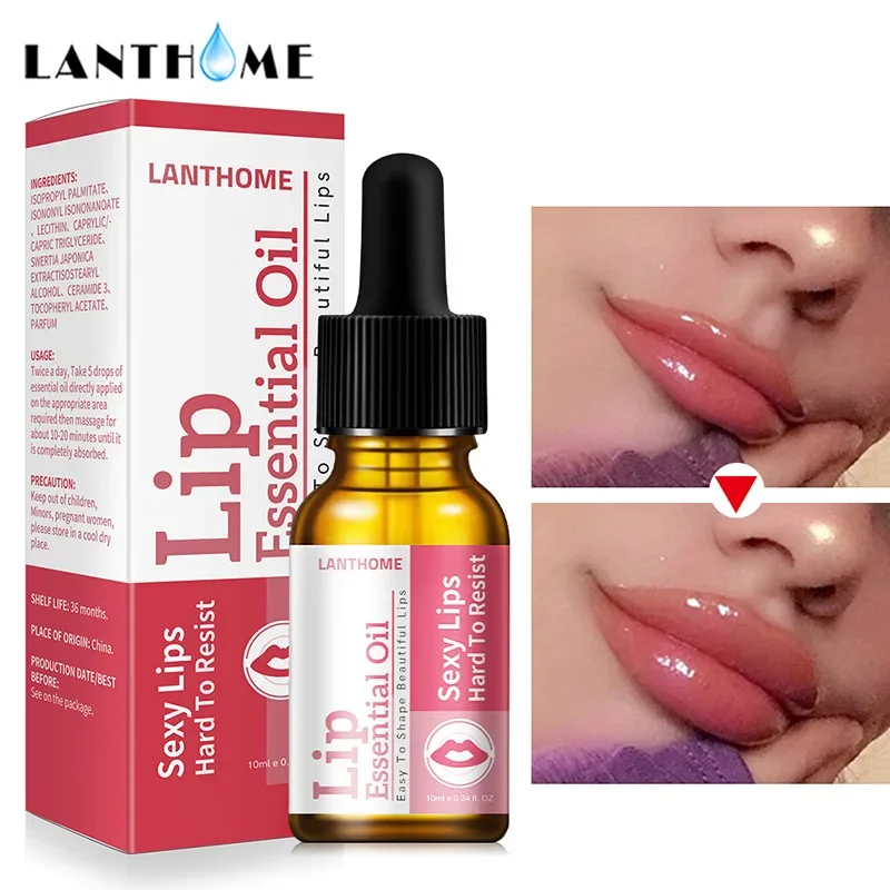 Suero regordete para labios, aumenta la elasticidad de los labios, Reduce las líneas finas, voluminizador instantáneo, reparación de aceite esencial, nutre, belleza Sexy, cuidado de los labios