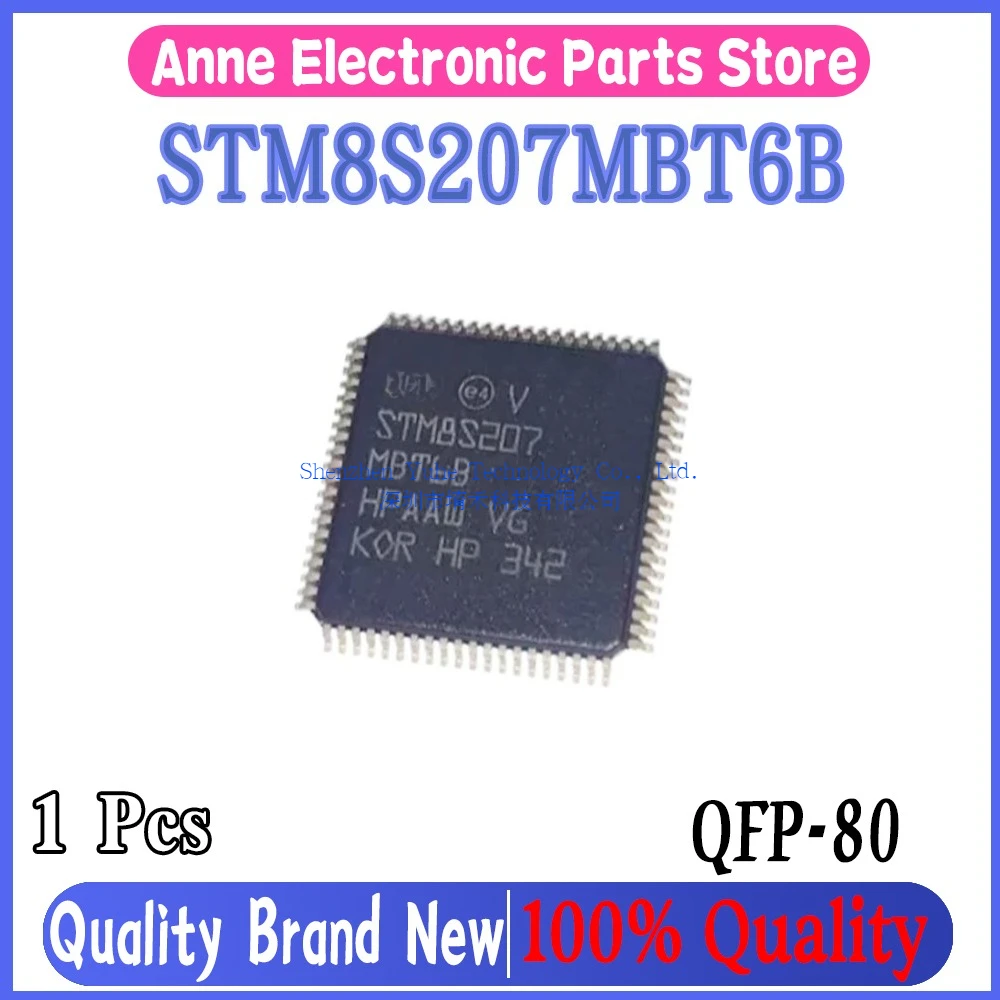 (1piece)100% New STM8S207MBT6B STM8S207M8T6B STM8S207 MBT6B STM8S207 M8T6B QFP-80
