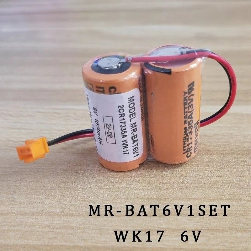 (10 قطعة) بطارية مؤازرة 1800 مللي أمبير في الساعة لسائق ميتسوبيشي M80 MR-BAT6V1 MR-BAT6V1SET 6V 2CR17335A WK17 PLC بطارية ليثيوم
