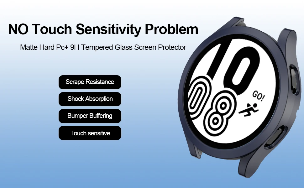 Cover Case for Samsung Galaxy Watch 4 44mm 40mm Accessories All-Around Protective Bumper Shell Galaxy Watch 4 Classic 42mm 46mm