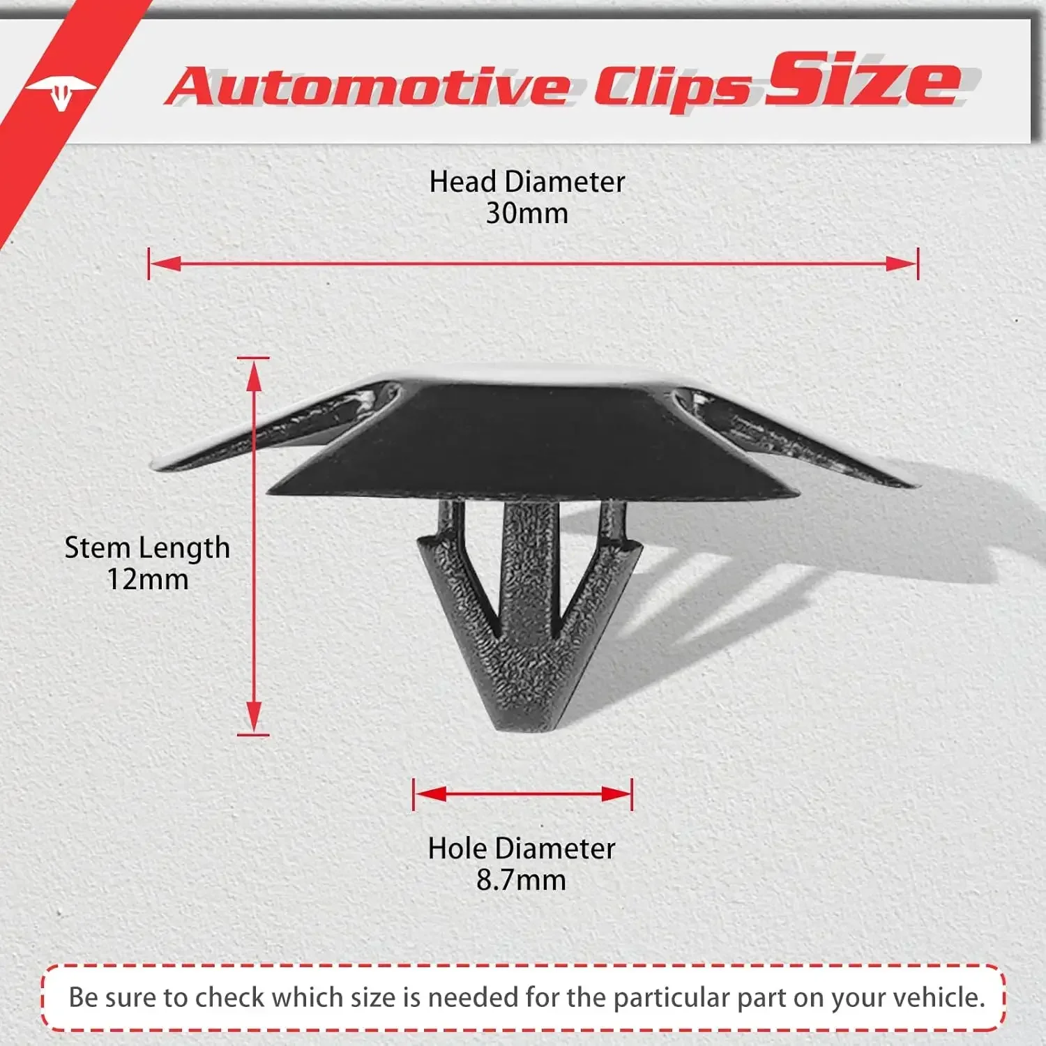 

30pcs Hood Insulation Retainers - Replacement for Chrysler, Jeep, Dodge, Ram - Replace OEM 4878883AA LH LHS Nylon Clip