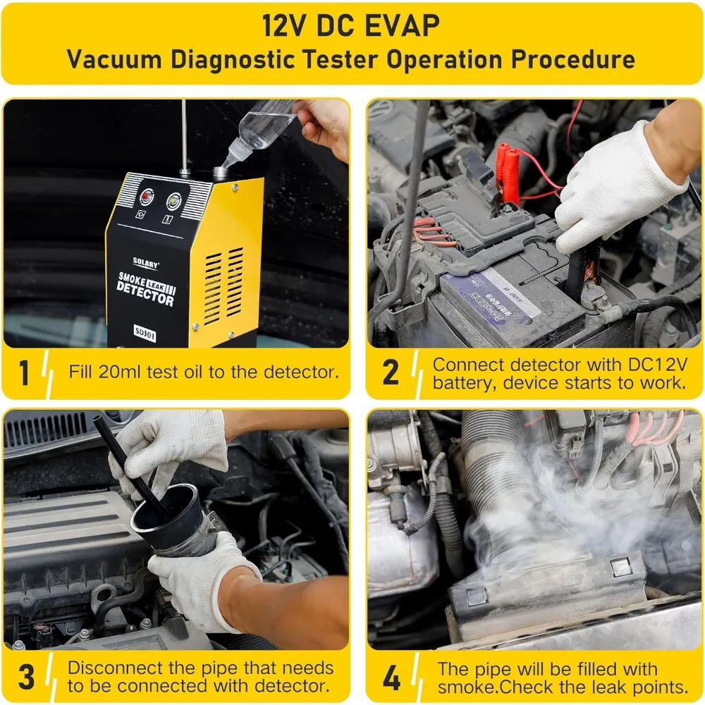 Verificador automotivo do diagnóstico do vácuo de 12V DC EVAP para a detecção de vazamento do sistema de tubulação