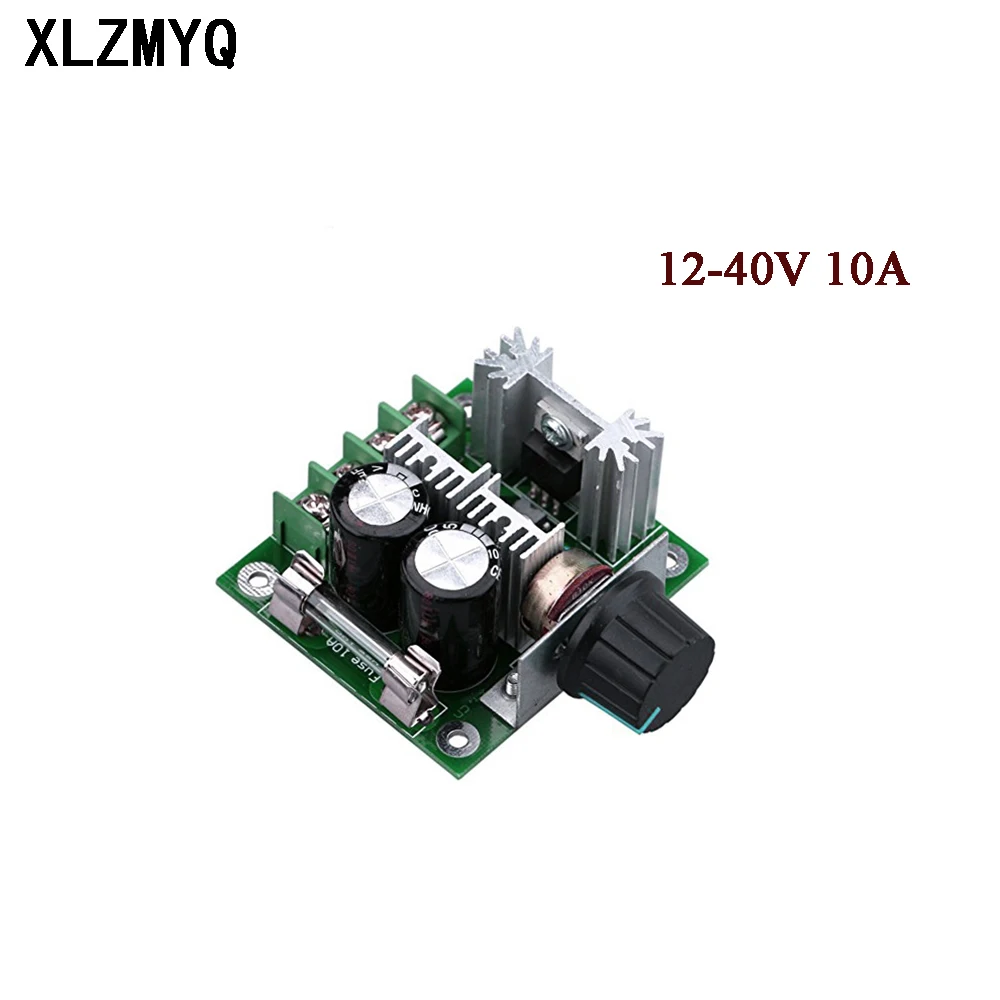 DC 12V 24V PWM Motor Speed Controller Module DC-DC 12-40V 10A Adjustabe Motor Speed Regulator Control Governor Switch LED Dimmer