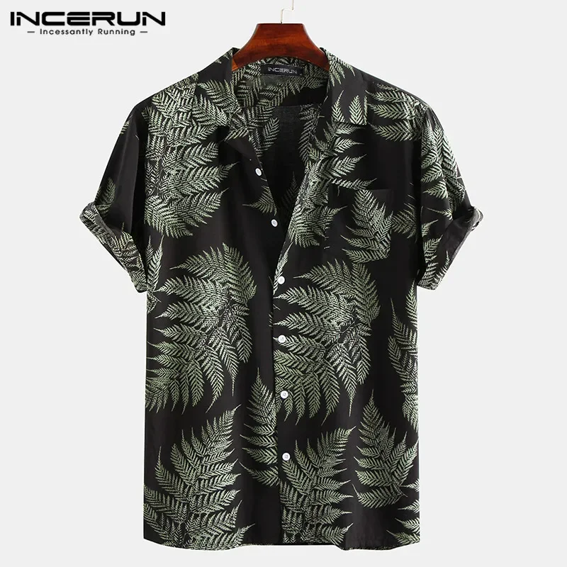 2024 New Men\'s Hawaiian Shirt Printed Short Sleeve Lapel Resort Casual Shirt Men\'s Streetwear Button Up Large Size Men\'s Shirt