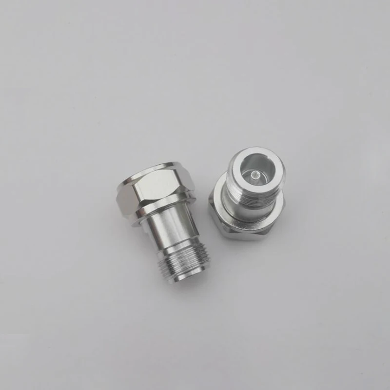 2PCS N Female to Mini Din 4.3-10 Male RF Coaxial Adapter