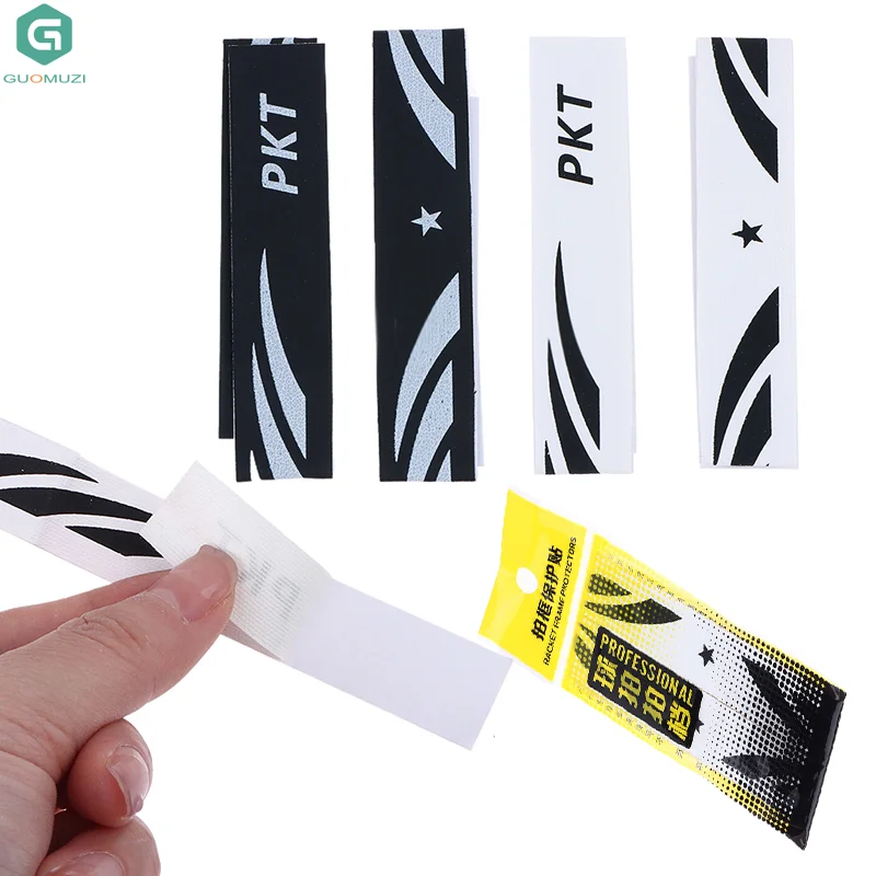 10Pcs Transparent PU Badminton Racket Head Edge Protector Tape Self Adhesive Anti Paint Off Wear Resistant Sport Badminton