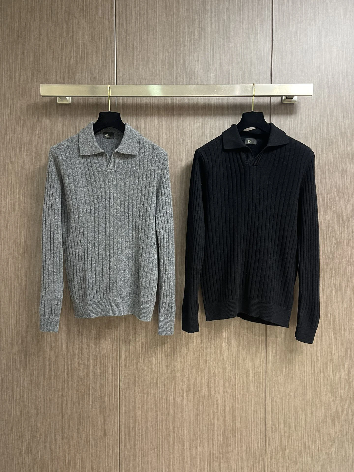 BLLIYOSS Lapel knitted long-sleeved sweater 2025 new warm Comfortable zipper elasticity embroidery high quality size M-3XL