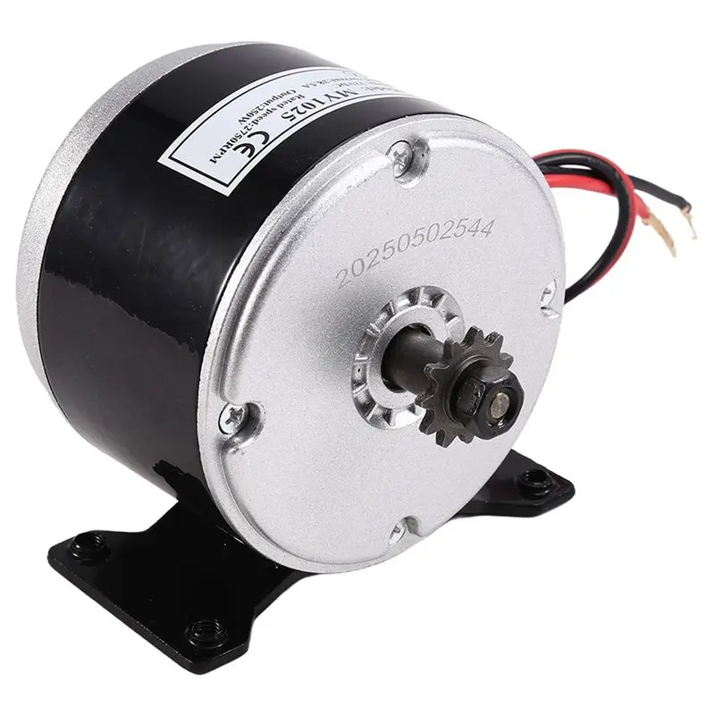 AEE5-12V 250W High Speed Motor Gear For 25H Chain Reduction Electric Motor Sprocket Brushed DC Motors Reductor E‑Bike Scooter