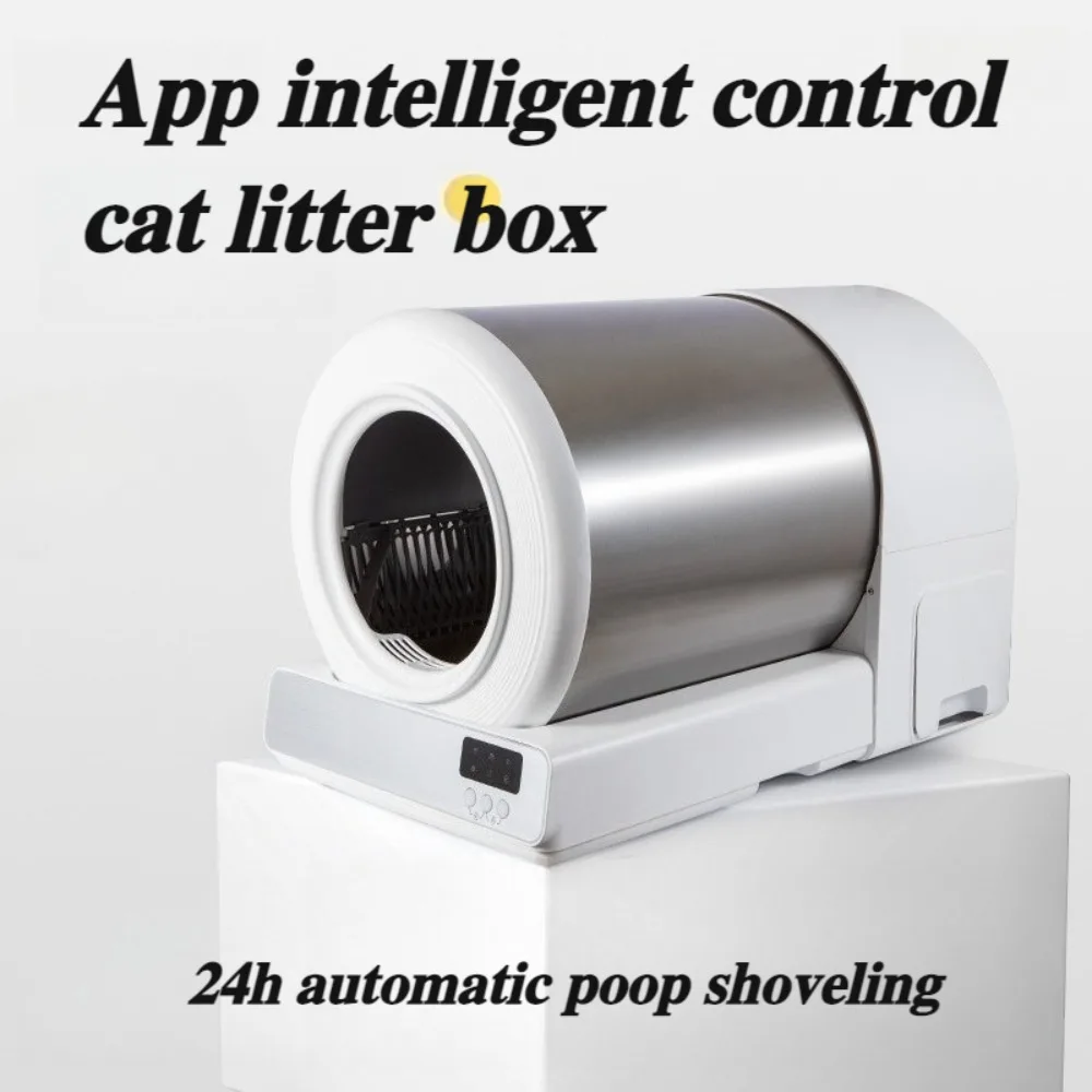 

Интеллектуальный ящик для кошачьего туалета, автоматическая очистка, дезодорация, приложение для мониторинга кошачьего туалета, 8 л, стерилизация, товары для домашних животных