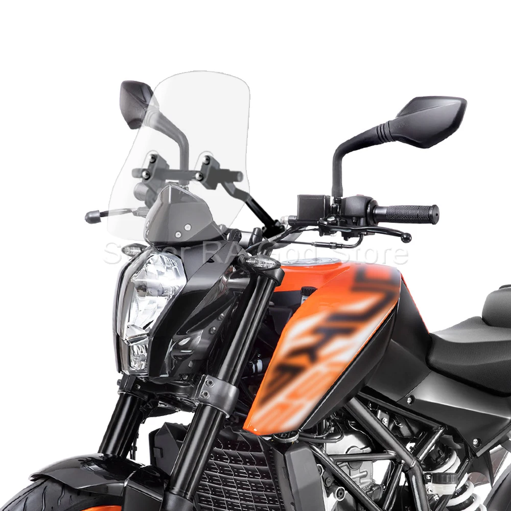 Motorcycle adventure front windshield portable with navigation bracket For KTM DUKE 390 250 200 690 990 RC 125 200 390 RC DUKE