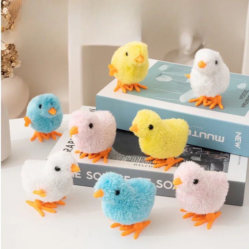 Toys Hobbies Winding Spring Style Jumping Plush Chicken Simulation Children's Emotional Toys Beautiful Delicate Souvenir Gift