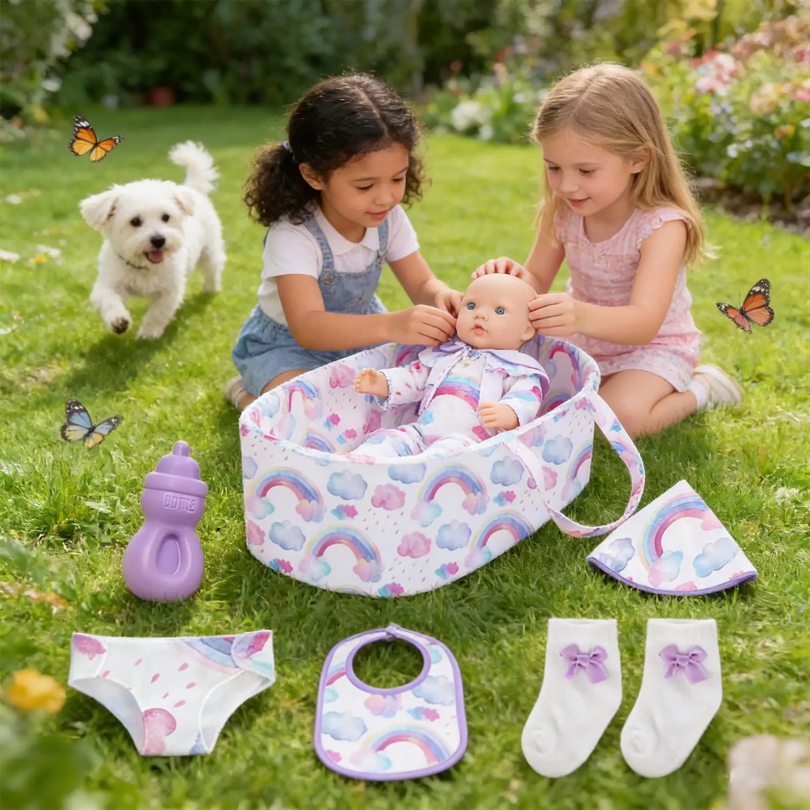 

Clothes For Dolls 18 Inch Fashion Realistic Playset Toys Doll Clothes Set For Kids Girl Living Room Home Indoor Desktop Display