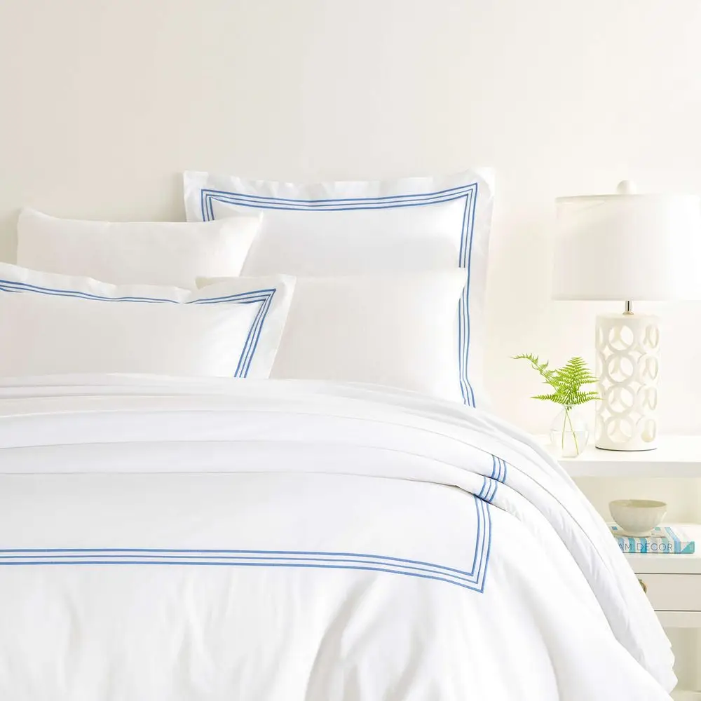 

Trio French Blue Duvet Cover, King Size, Blue Stripe Pattern