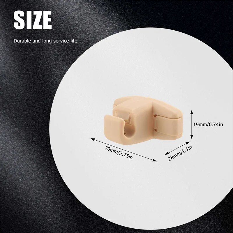 

Better-2X Beige Sun Visor Clip Holder Bracket 51168243575 For Bmw E46 3 Series 325 M3