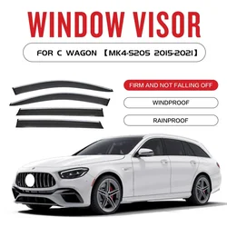 Fit For Benz C Class W203 W204 W205 S205 W206 C200 C260 C300 Window visor  Awnings Shelters Vent Shades Sun Rain Deflector Guard