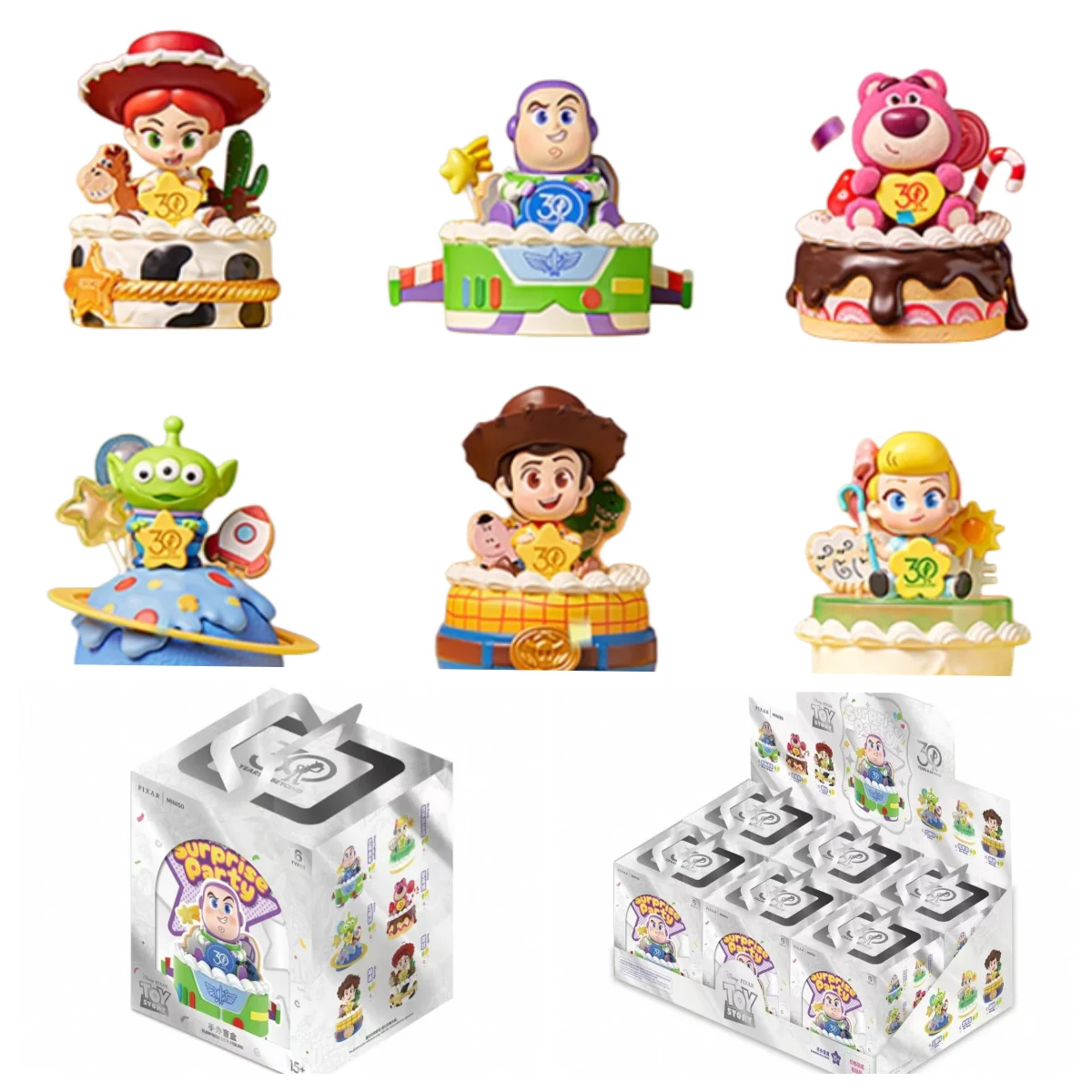 

Pixar Toy Story Surprise Party Blind Box Buzz Lightyear Woody Jessie Alien Space Rangers Zurg Model Figure Toys for Children