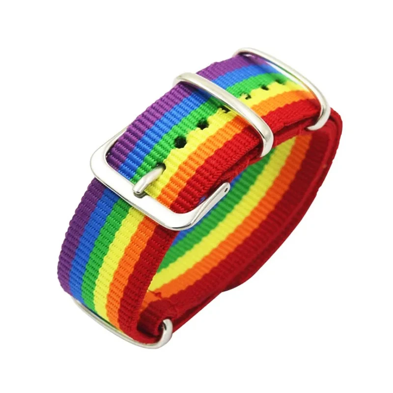 Fashion Rainbow Leather Woven Bracelet Cute Adjustable Clasp Bracelet Pride Friendship Jewelry Gifts