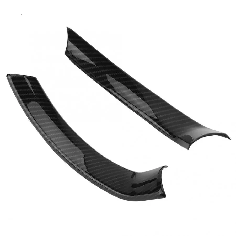 

2pcs Carbon Fiber Style Decoration Car Steering Wheel Frame Trim Sticker Cover for Alfa Romeo Stelvio 2017-2018/Giulia 2016-2018