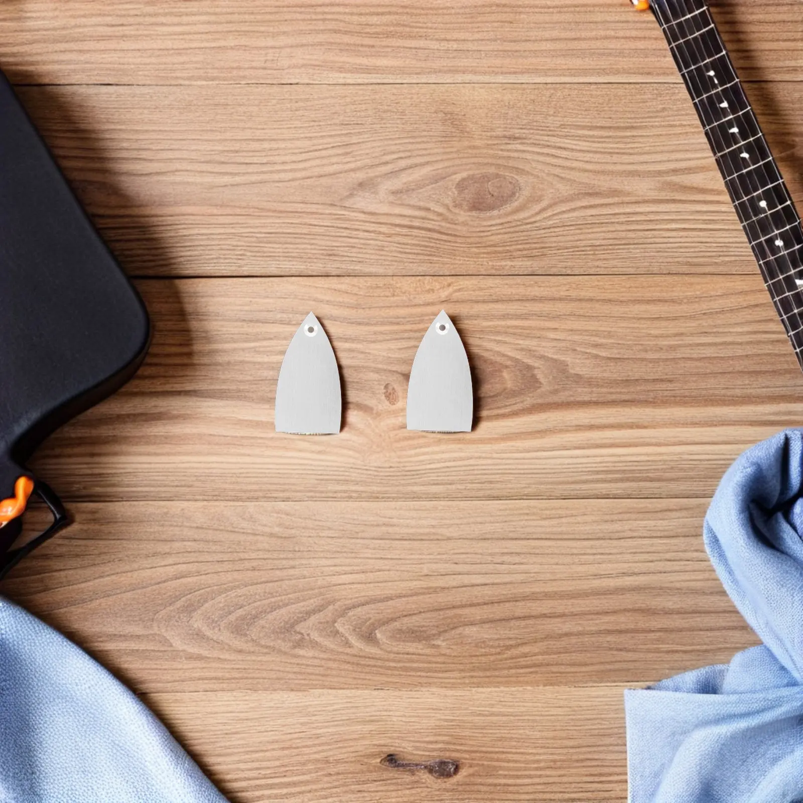 2Pcs Guitar Truss Rod Cover Aluminum Alloy Metal Headstock Cover Plate Precision Fit Replacement Neck Adjustment Guitar Parts
