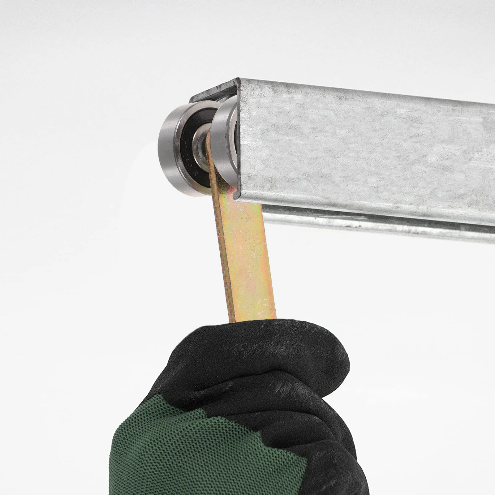 

4pcs 2 Wheels Trolley Assembly Sliding Cabinet Door Pulley Heavy Duty Roller For Kitchen Warehouse Garage Strut Channel Smooth