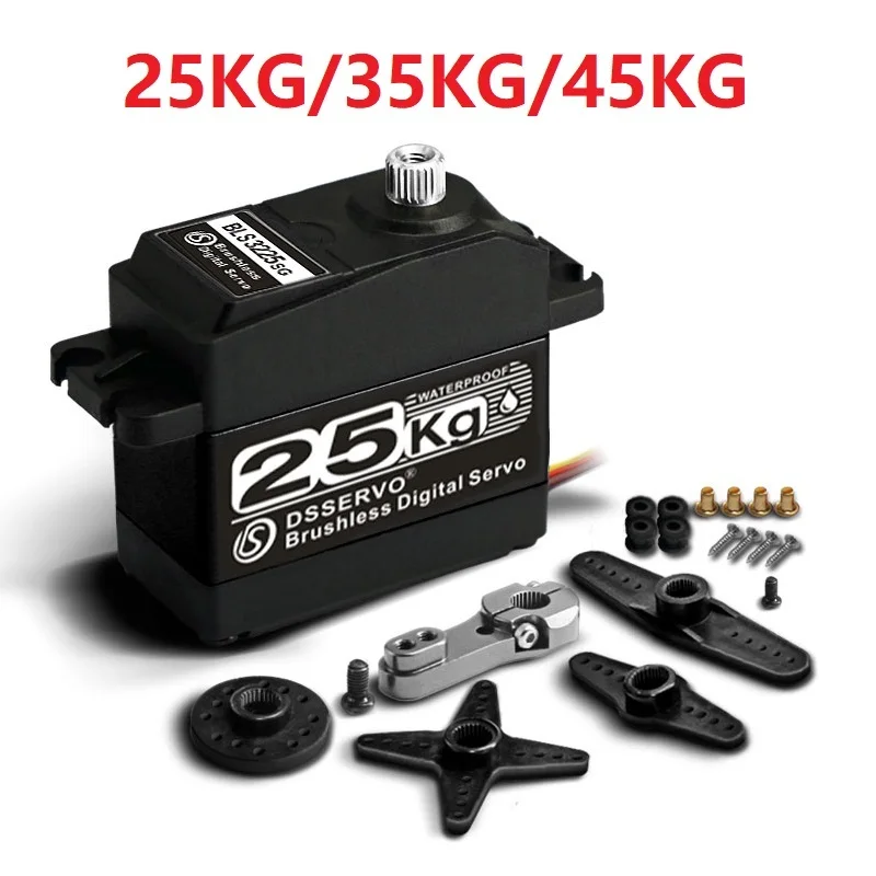 Original Dsservo 25/35/45kg Semi-Metal Brushless High Torque Digital Servo Suitable For 1/8 1/10 Remote Control Car