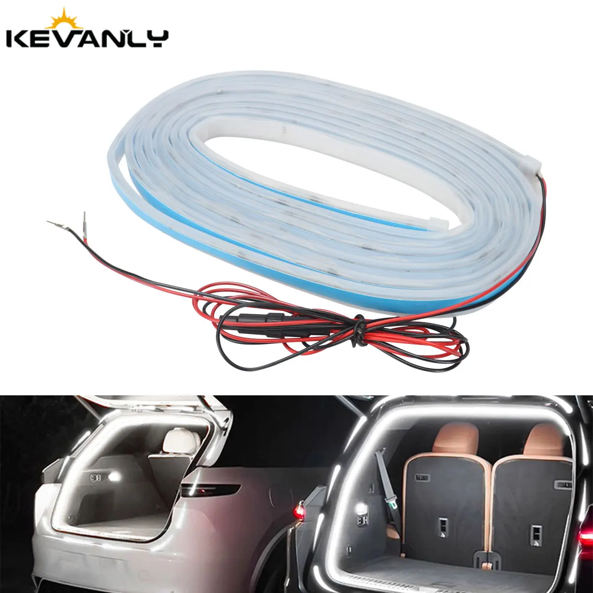 

Dynamic Flowing Trunk Light Strip Car Trunk Light Strip Waterproof Auto Interior Illumination Accessories for Vehicles Sedan