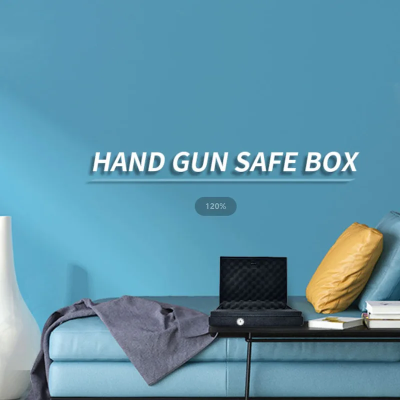 Best Selling Fingerprint Password Key Gun Safe Biometric Security Vault for Money Storage