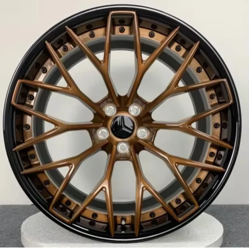 

Double-piece forged aluminum alloy chrome-plated spoke wheels New for models Deep disc alloy passenger car wheels