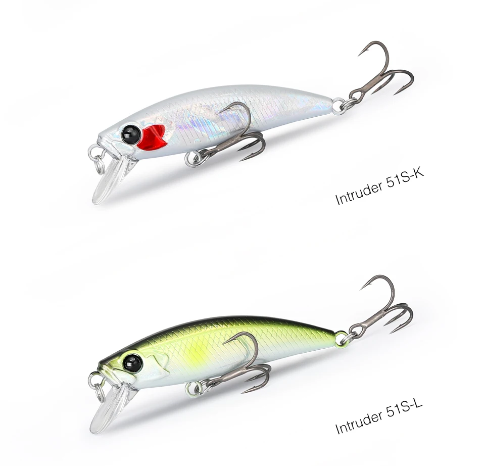 TSURINOYA 8 Stück 51mm 5,8g Sinkender Minnow Intruder 51S Angelköder Light Game Angelköder Stream Hard Bait für Barsch, Hecht, Forelle – Detail 27