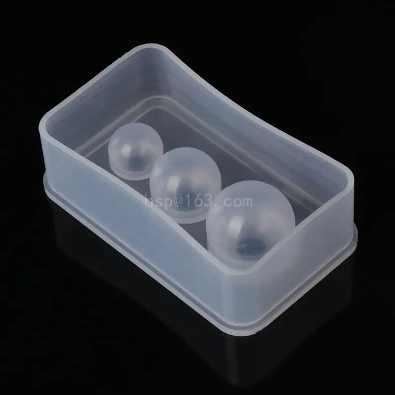 Ball Silicone Molds for Epoxy Resin Casting Clear Silicone Sphere Molds for Resin Planet Jewelry Making Fondant Mold