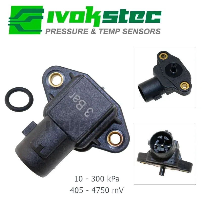 

3 Bar Air Manifold Absolute Pressure MAP Sensor For Honda Civic Del Sol Accord CR-V Shuttle Prelude 37830-P05-A01 079800-4250