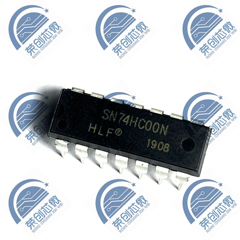 10pcs/lot SN74HC00N 74HC00 SN74HC00 DIP-14 Gates Quad 2-Input new original In Stock