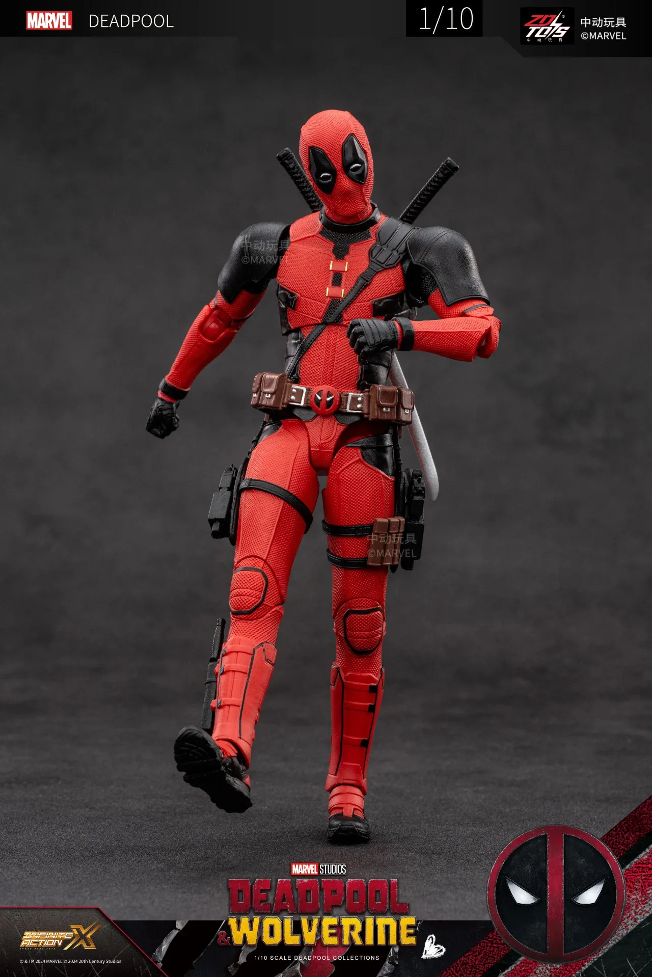 [in-stock] Zdtoys 1/10 Marvel Deadpool & Wolverine Model Toy Anime Gift Action Figures Collect