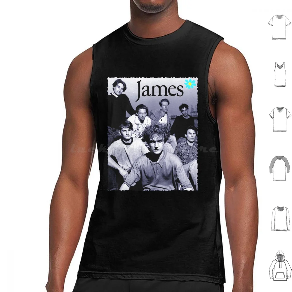 James Band Tank Tops Vest Sleeveless James Band Jim Glennie Tim Booth David Baynton Power Saul Davies Stutter James Strip