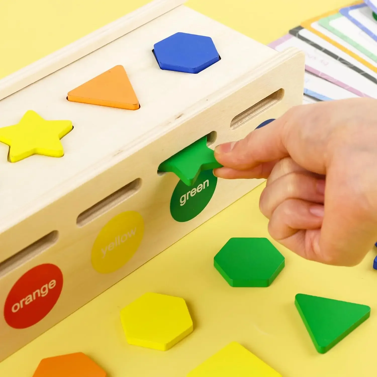 나무 모양 분류 상자 몬테소리 학습 장난감 유아 조기 교육 분류 및 매칭 게임