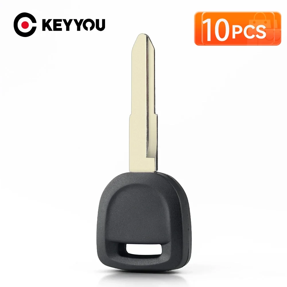 

KEYYOU 10pcs NEW For Mazda Transponder Chip Ignition Key Uncut Blade For Mazda 2 3 5 6 CX7 +9 MX5 RX8 without chip