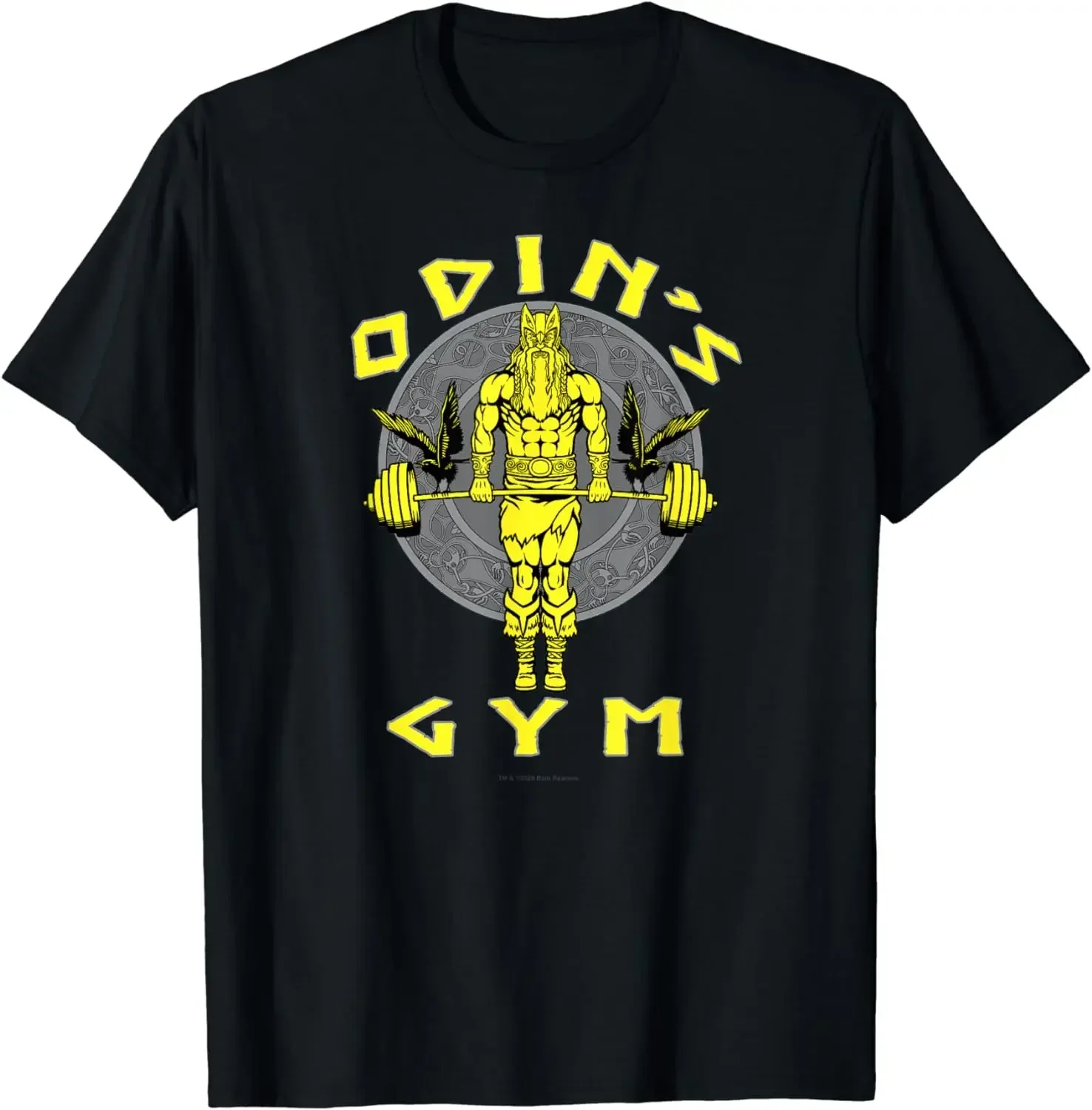 Odin's Gym levantamiento de pesas entrenamiento Fitness entrenamiento camiseta 100% algodón cuello redondo verano manga corta Casual camiseta para hombre talla S-3XL