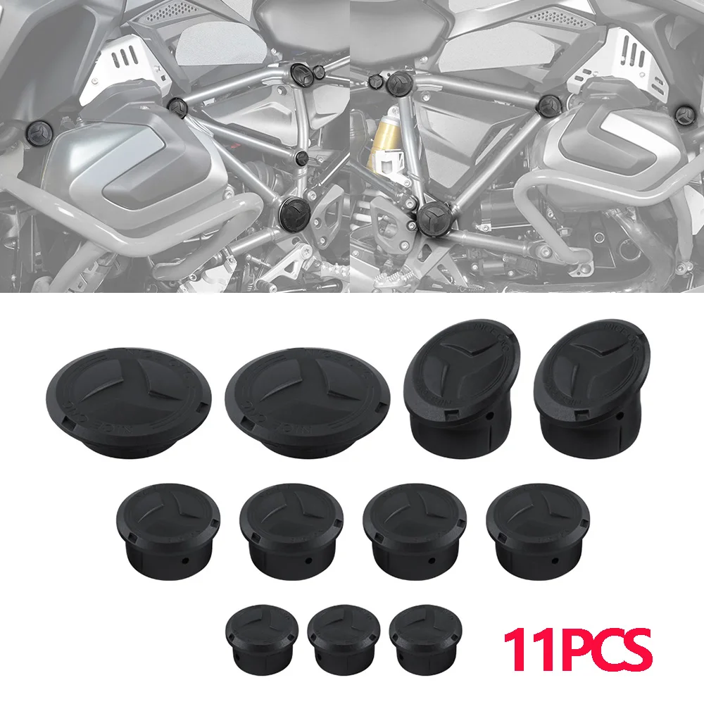 

11PCS For BMW R1250GS Adventure 2018-2024 R1200GS R 1200 GS Adventure 2014-2018 R 1250 GS Motorcycle Frame Hole Cover Caps Plug