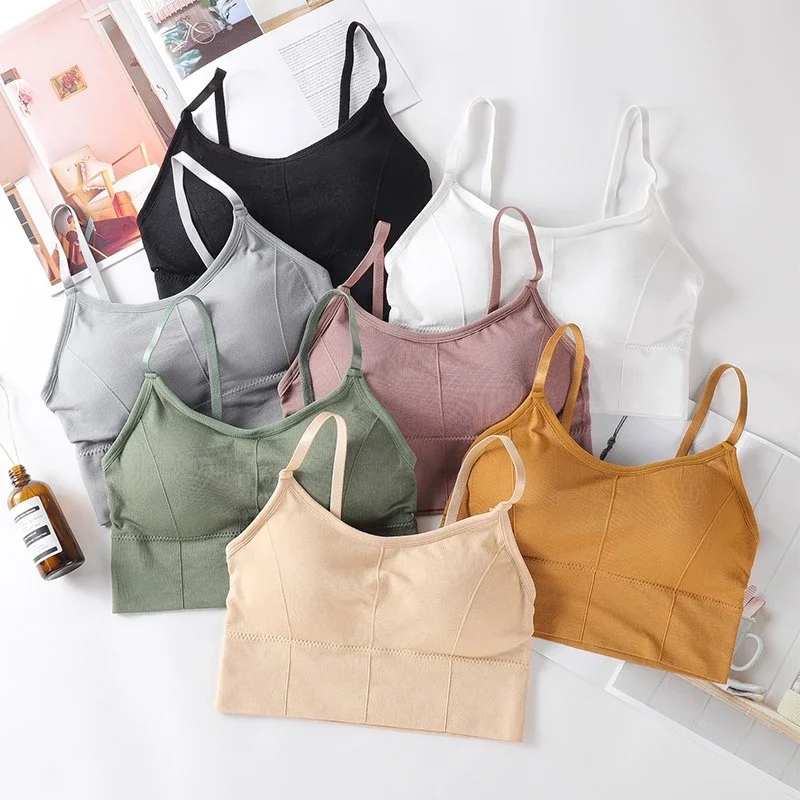 

Backless Sportswear Woman Gym Sports Bra Seamless Womens Underwear Adjustable Shoulder Strap Inner Padded Yoga Vest Bralette