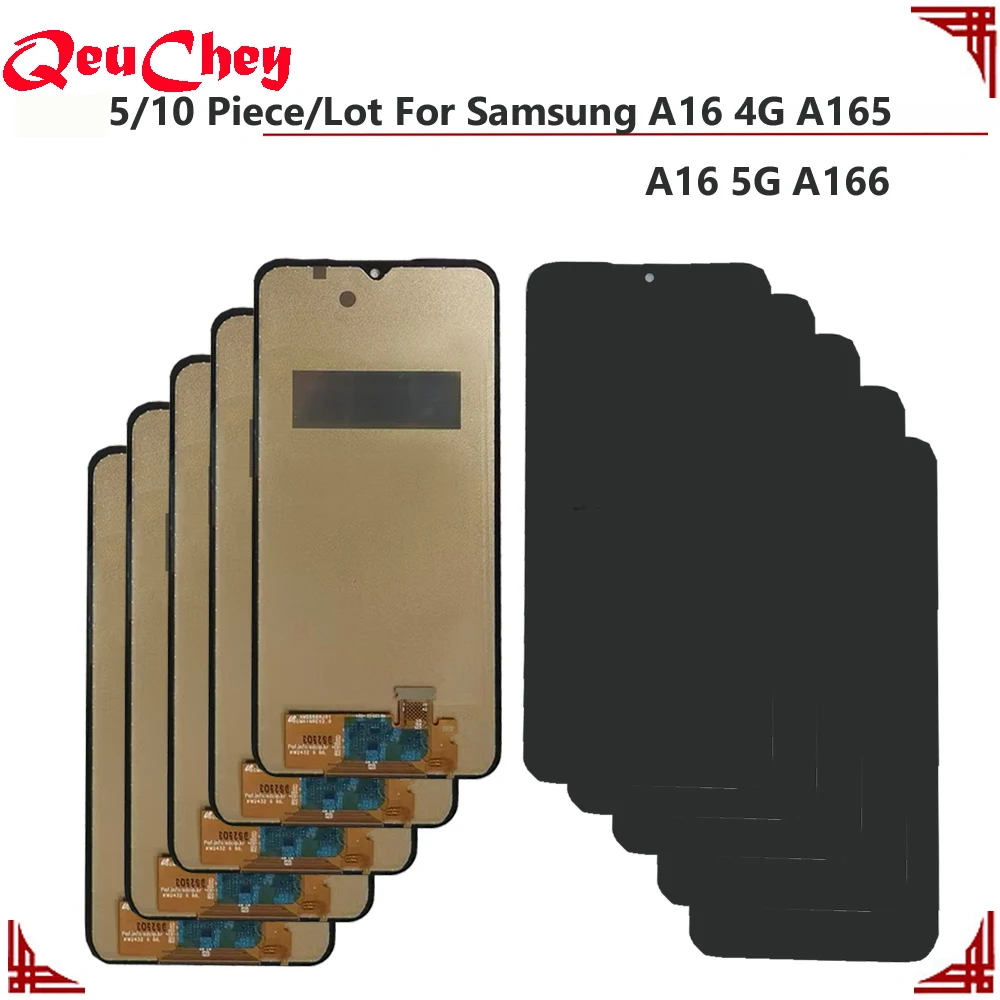5/10 Piece/Lot Incell OLED For Samsung A16 4G A165 A165F LCD Display A16 5G A166 A166B Touch Screen Assembly No / With Frame