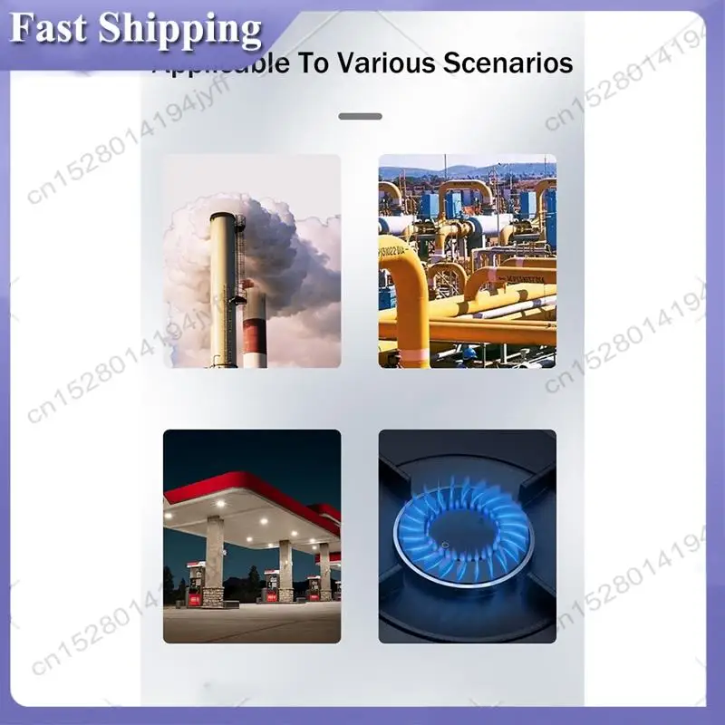 -ABDH Gas Leak Detector Analyzer Methane Combustible Natural Tester Sound Double Alarm LCD Alcohol Gas Leak Sensor