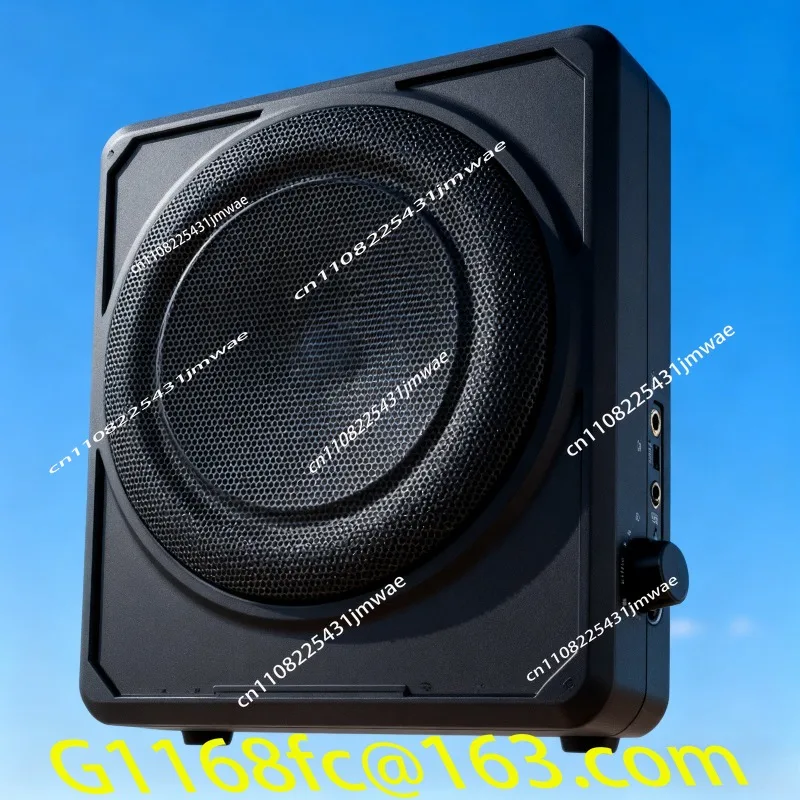Subwoofer activo de alta potencia para coche, subwoofer de audio para coche, ultrafino, ultrapeso, para graves, 10 pulgadas