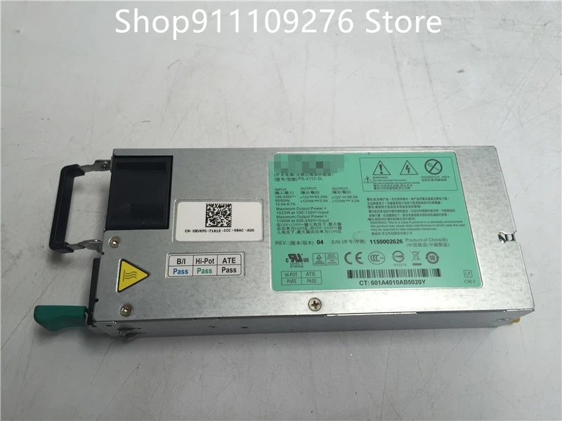 Original PSU for DELL C6100 server power supply PS-2112-2L  MAX 1100W