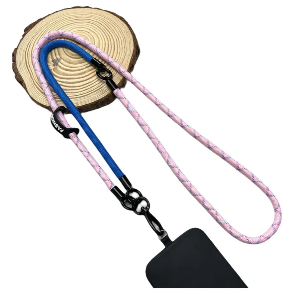 

120cm Phone Case Strap Adjustable Length Lanyard Phone Anti-lost Rope Sturdy Construction Clip Attachment Phone Lanyard