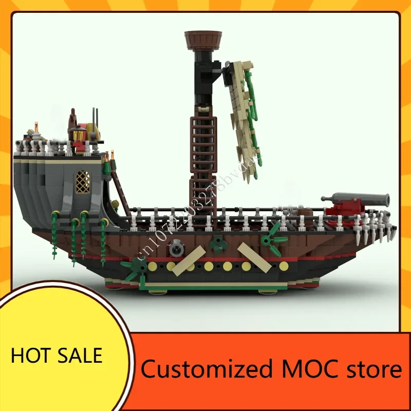 757PCS Medieval Ghost Ship MOC Holiday Puzzle Warship DIY Sets artistic Creative Adult Birthday Christmas Gift Toy for Adult Age