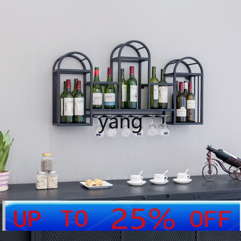 CX shelf wall hanging wine rack display creative restaurant wall wine cabinet hanging wine glass rack